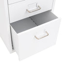 Aktenschrank Mit Rollen 28X41X69 Cm Metall