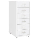 Aktenschrank Mit Rollen 28X41X69 Cm Metall