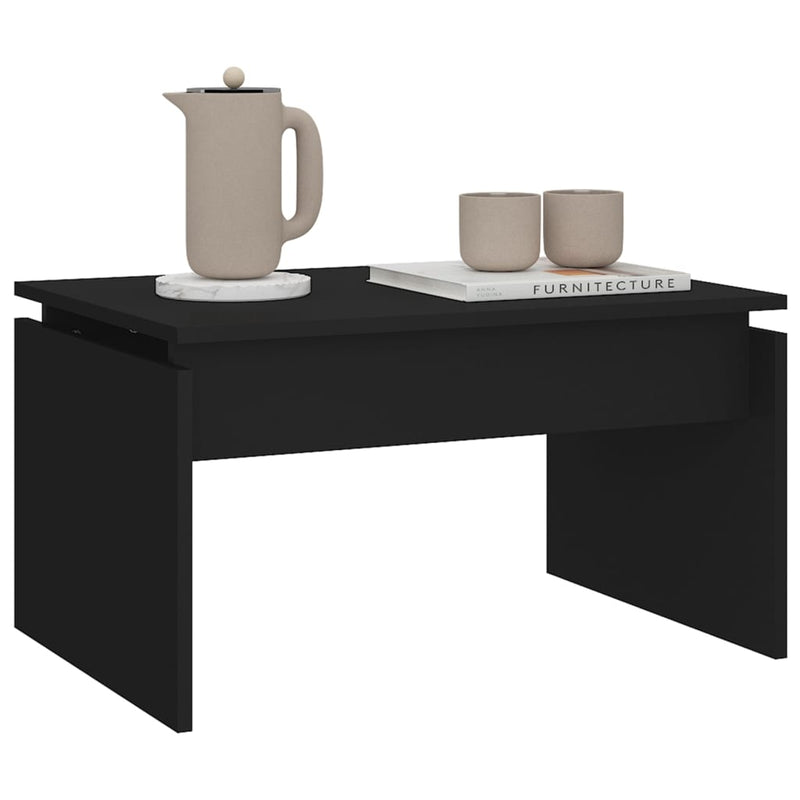 Couchtisch Schwarz 68x50x38 cm Holzwerkstoff