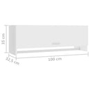 Kleiderschrank 100X32,5X35 Cm Holzwerkstoff
