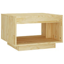 Couchtisch 50X50X33,5 Cm Massivholz Kiefer