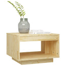Couchtisch 50X50X33,5 Cm Massivholz Kiefer