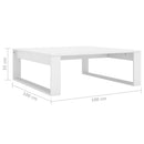 Couchtisch 100X100X35 Cm Holzwerkstoff