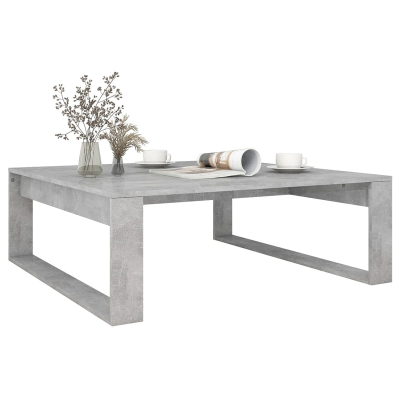 Couchtisch Betongrau 100x100x35 cm Holzwerkstoff