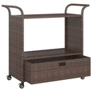 Barwagen Mit Schublade 100X45X97 Cm Poly Rattan