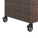 Barwagen Mit Schublade 100X45X97 Cm Poly Rattan