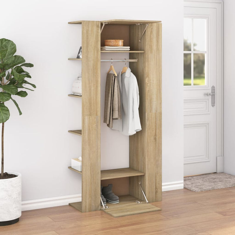 Flurschrank Sonoma-Eiche 97,5X37X99 Cm Holzwerkstoff