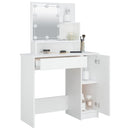 Schminktisch Mit Led 86,5X35X136 Cm