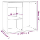 Kosmetikschrank 80X40X75 Cm Holzwerkstoff