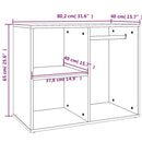 Regal Für Schminktisch 80X40X65 Cm Holzwerkstoff