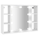 Spiegelschrank Mit Led 76X15X55 Cm