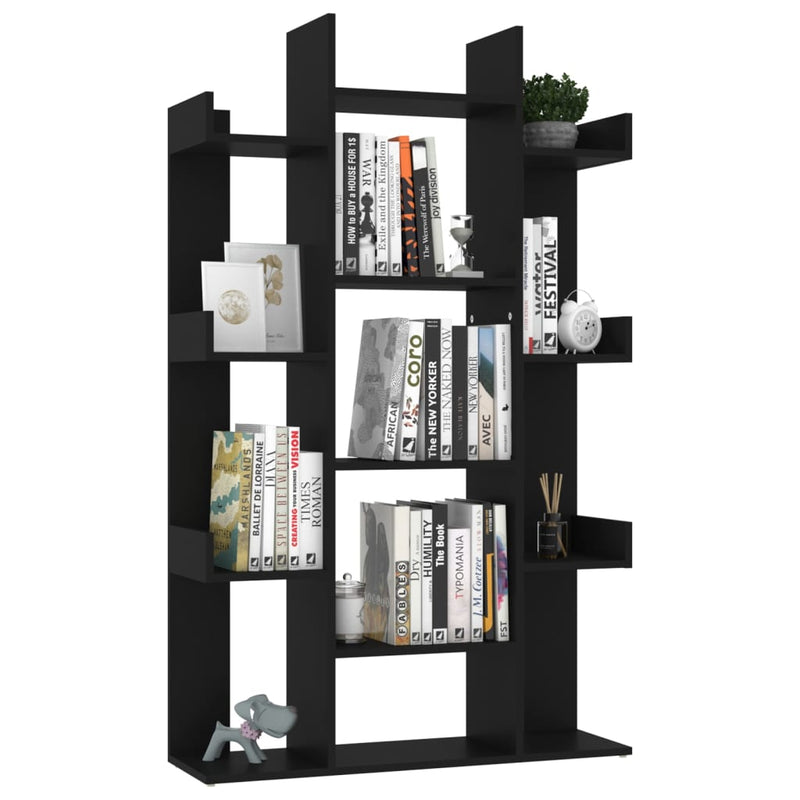 Bücherregal Schwarz 86x25,5x140 cm Holzwerkstoff