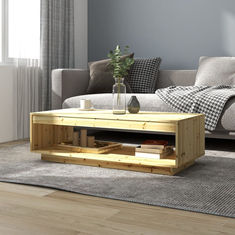 Couchtisch 110x50x33,5 cm Massivholz Tanne