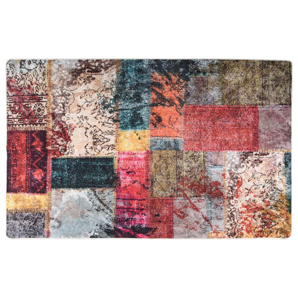 Teppich Waschbar Patchwork Mehrfarbig 160x230 cm Rutschfest