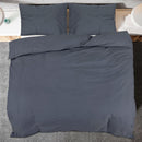 Bettwäsche-Set 225X220 Cm Leichte Mikrofaser Anthrazit
