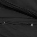 Bettwäsche-Set 200X220 Cm Leichte Mikrofaser Schwarz
