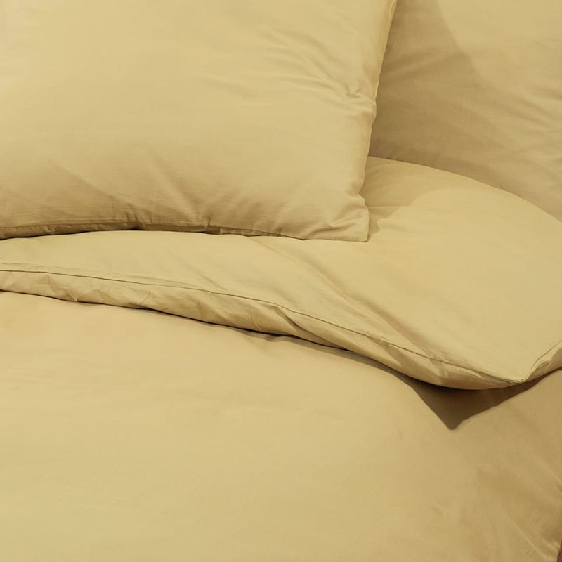 Bettwäsche-Set 200X200 Cm Leichte Mikrofaser Taupe