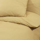 Bettwäsche-Set 240X220 Cm Leichte Mikrofaser Taupe
