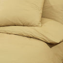 Bettwäsche-Set 140X200 Cm Leichte Mikrofaser Taupe