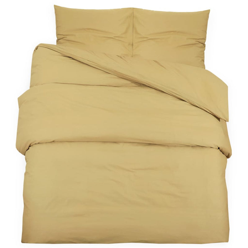 Bettwäsche-Set 200X200 Cm Leichte Mikrofaser Taupe