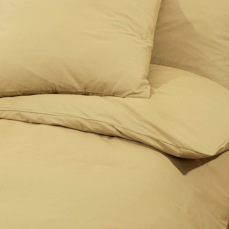 Bettwäsche-Set 200X200 Cm Leichte Mikrofaser Taupe