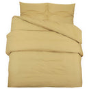 Bettwäsche-Set 135X200 Cm Leichte Mikrofaser Taupe