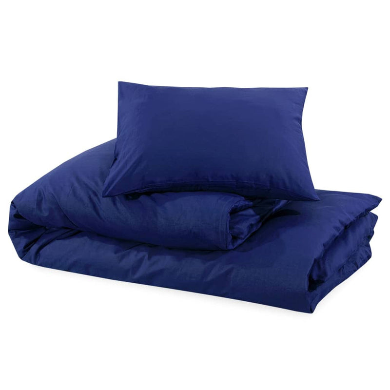 Bettwäsche-Set Marineblau 220x240 cm Leichte Mikrofaser