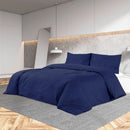 Bettwäsche-Set Marine 225X220 Cm Leichte Mikrofaser Blau