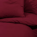 Bettwäsche-Set Bordeaux 140X200 Cm Leichte Mikrofaser Rot