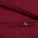 Bettwäsche-Set Bordeaux 140X200 Cm Leichte Mikrofaser Rot