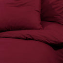 Bettwäsche-Set Bordeaux 135X200 Cm Leichte Mikrofaser Rot