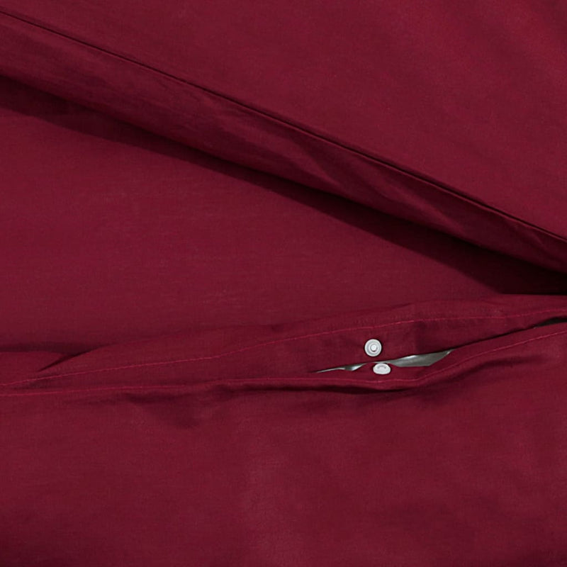 Bettwäsche-Set Bordeaux 155X220 Cm Leichte Mikrofaser Rot