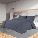 Bettwäsche-Set 140X200 Cm Baumwolle Anthrazit