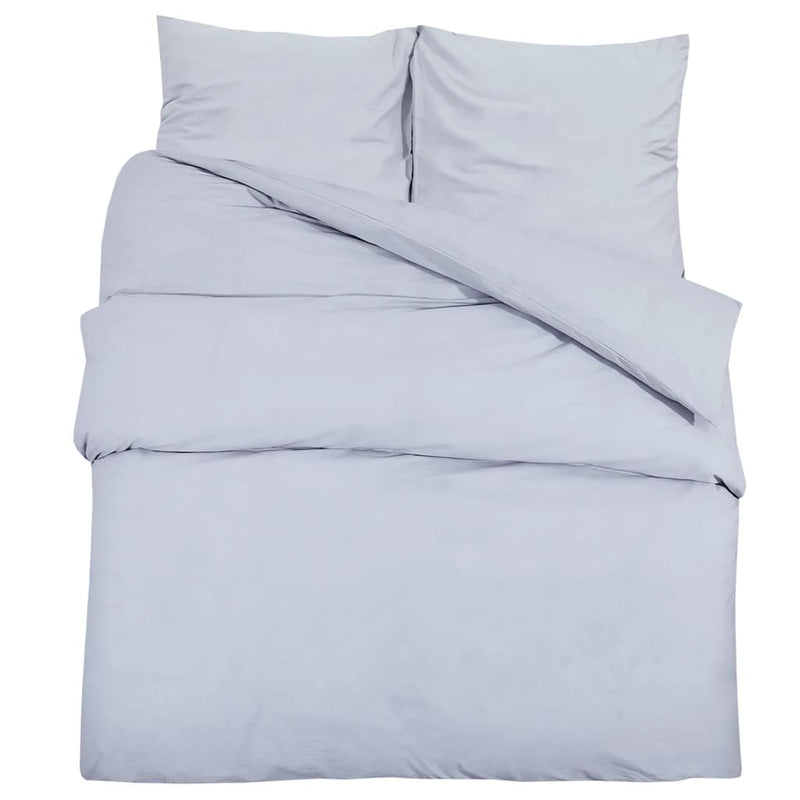 Bettwäsche-Set 240X220 Cm Baumwolle Grau
