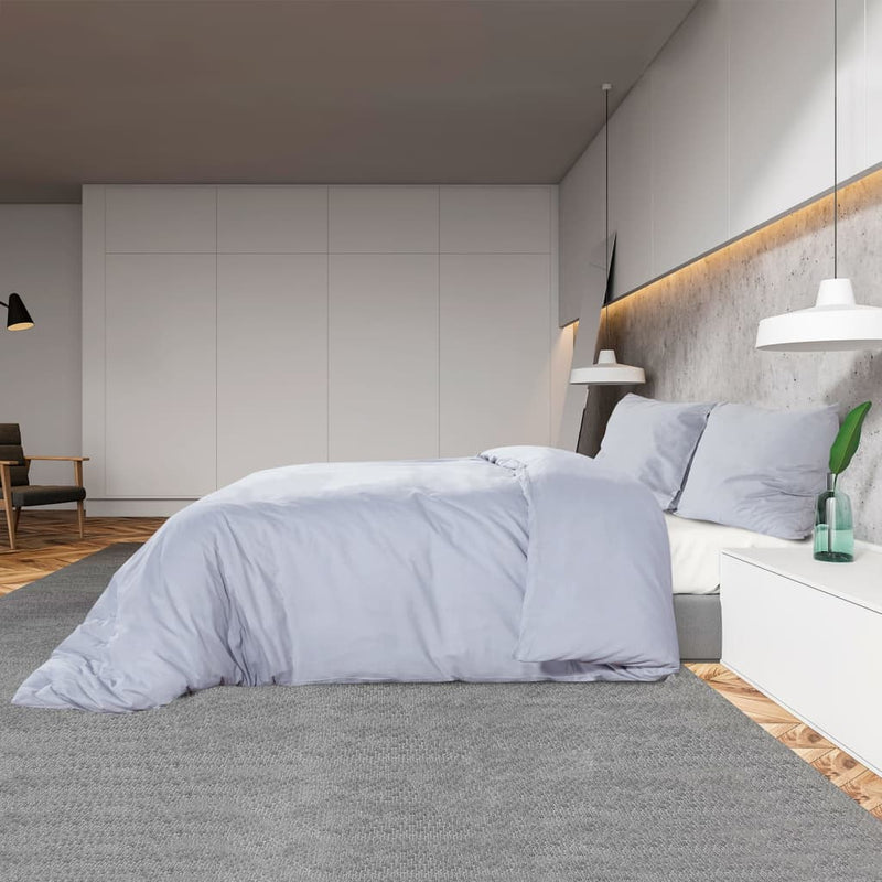 Bettwäsche-Set 260X240 Cm Baumwolle Grau