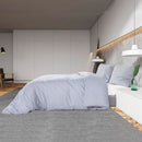 Bettwäsche-Set 135X200 Cm Baumwolle Grau
