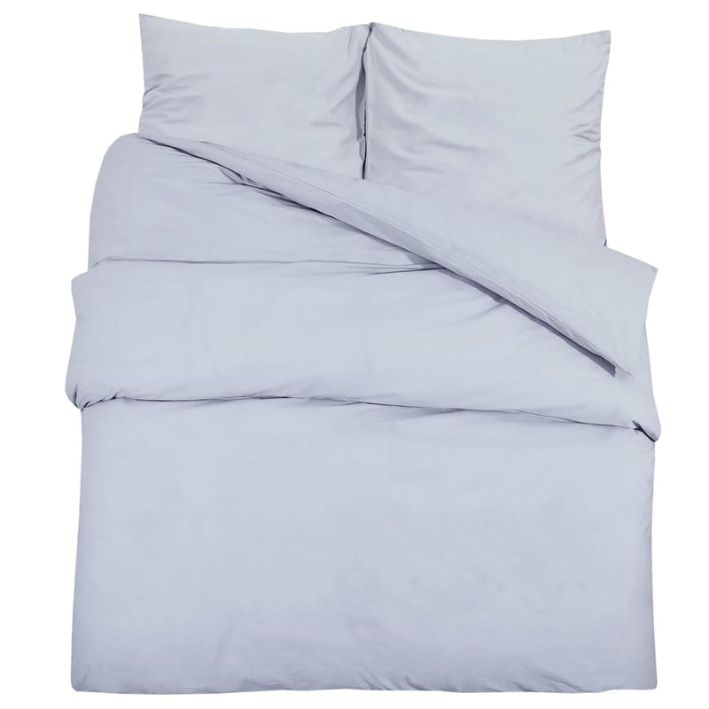 Bettwäsche-Set 225X220 Cm Baumwolle Grau