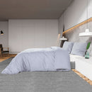 Bettwäsche-Set 260X220 Cm Baumwolle Grau