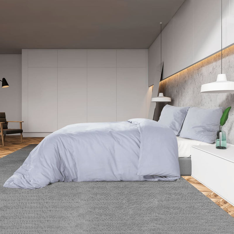 Bettwäsche-Set 260X220 Cm Baumwolle Grau