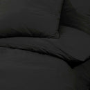 Bettwäsche-Set 140X200 Cm Baumwolle Schwarz