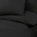 Bettwäsche-Set 200X220 Cm Baumwolle Schwarz