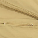 Bettwäsche-Set 200X200 Cm Baumwolle Taupe