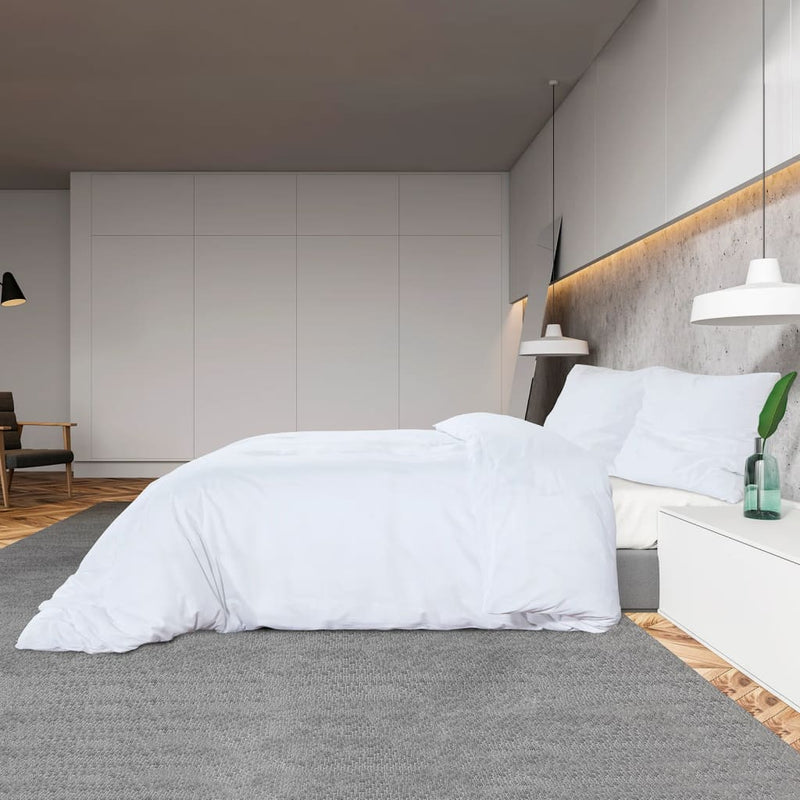 Bettwäsche-Set 220X240 Cm Baumwolle Weiß