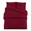 Bettwäsche-Set Bordeaux 200X200 Cm Baumwolle Rot