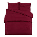 Bettwäsche-Set Bordeaux 200X220 Cm Baumwolle Rot