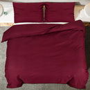 Bettwäsche-Set Bordeaux 200X220 Cm Baumwolle Rot