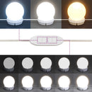 Led-Schminktisch Mit Schrank Hochglanz-Weiß Holzwerkstoff