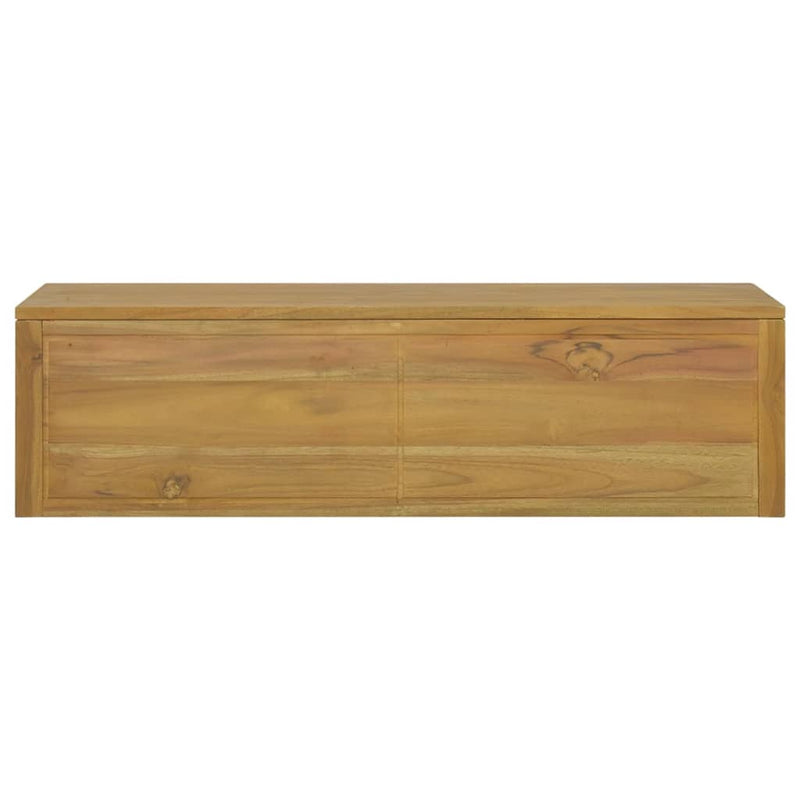 Wand-Badschrank 110x45x30 cm Teak Massivholz