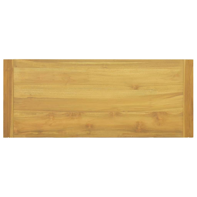 Wand-Badregal 110x45x35 cm Massivholz Teak