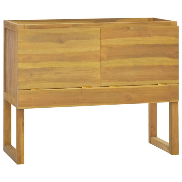 Badschrank 90x40x75,5 cm Massivholz Teak